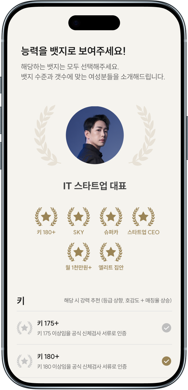 능력 인증 완료된 남성회원